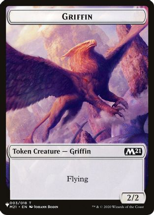 Griffin // Ajani's Pridemate Double-Sided Token [Secret Lair: Angels Tokens]
