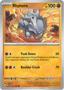 Rhyhorn 111  - Reverse Holofoil SV Scarlet & Violet 151 - Common