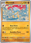 Marowak 105  - Reverse Holofoil SV Scarlet & Violet 151 - Rare