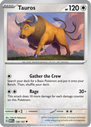 Tauros 128  - Reverse Holofoil SV Scarlet & Violet 151 - Uncommon