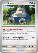Snorlax 143  - Reverse Holofoil SV Scarlet & Violet 151 - Uncommon