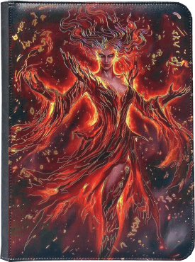 Maggot Labs: 9-Pocket Zippered Binder: Red Sorceress
