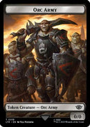 Orc Army (0019) // Food (0022) Double-Sided Token (Surge Foil) [The Lord of the Rings: Tales of Middle-Earth Tokens]