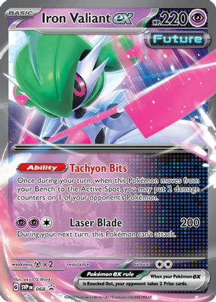 Iron Valiant ex 068  - Holofoil SV Scarlet & Violet Promo Cards - Promo