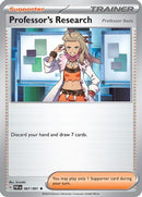 Professor's Research 087/091  - Reverse Holofoil SV Paldean Fates - Rare