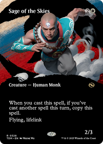 Sage of the Skies (Borderless) [Tarkir: Dragonstorm]