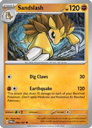 Sandslash 098  - Reverse Holofoil SV06 Twilight Masquerade - Uncommon