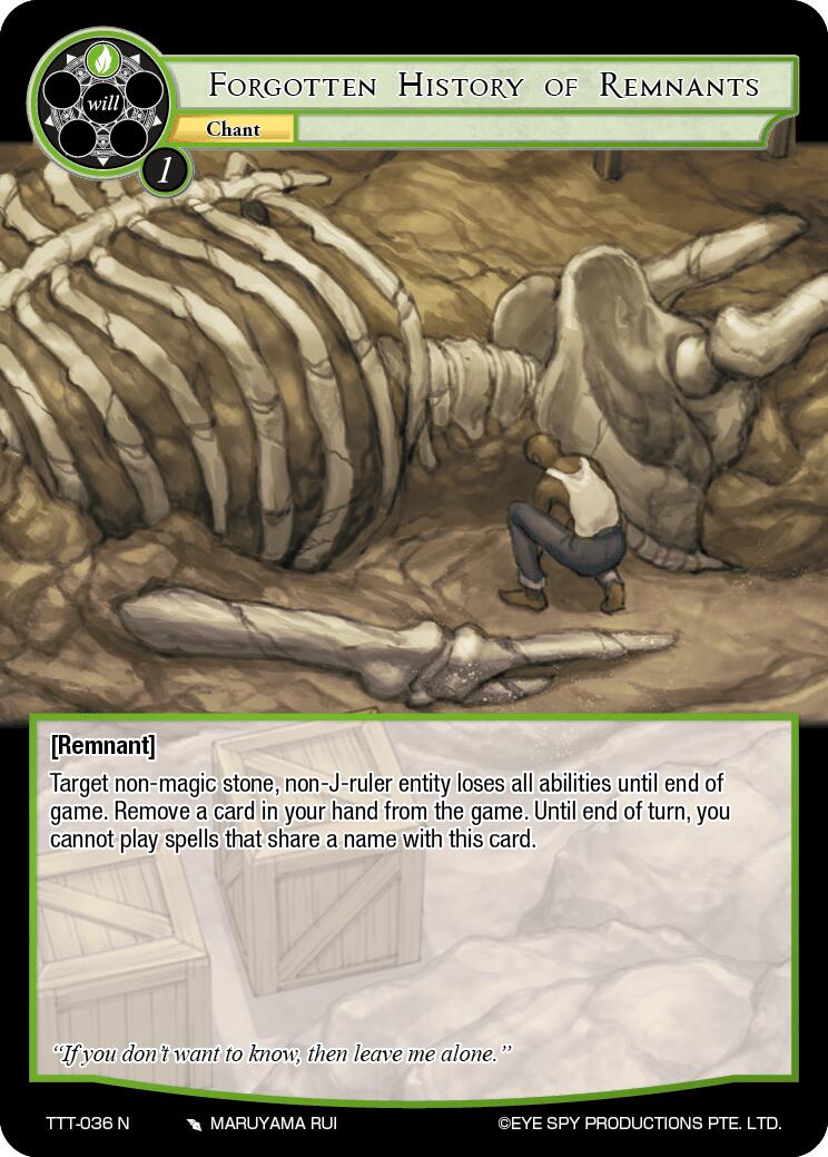 Forgotten History of Remnants (TTT-036 N) [Thoth of the Trinity]