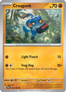 Croagunk 023  - Reverse Holofoil SV Shrouded Fable - Common