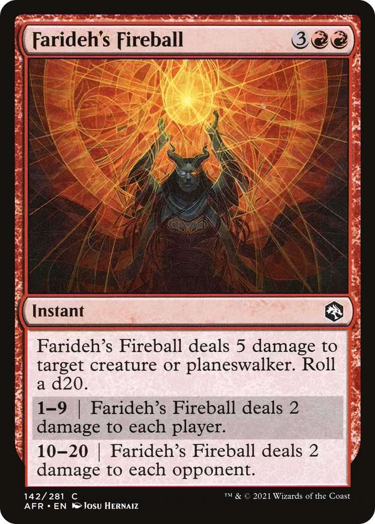 Farideh's Fireball [Dungeons & Dragons: Adventures in the Forgotten Realms]