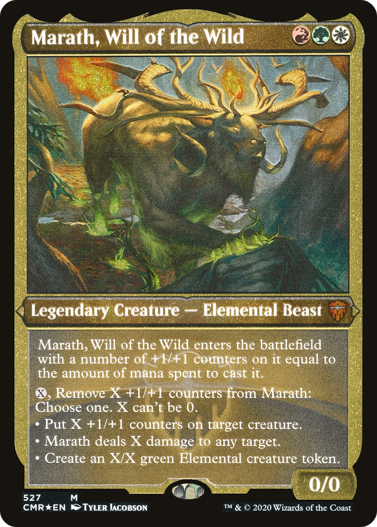 Marath, Will of the Wild (Foil Etched) (CMR-527) - Commander Legends Etched Foil