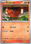 Sizzlipede 027  - Reverse Holofoil SV08 Surging Sparks - Common