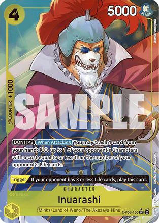 Inuarashi (Full Art) (OP06-100) - Premium Booster -The Best- Foil
