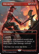 City on Fire (SLD-1803) - Secret Lair Drop (Borderless) Foil