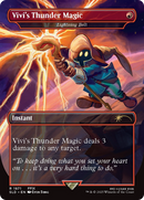 Lightning Bolt (SLD-1871) - Secret Lair Drop / Vivi's Thunder Magic (Borderless) Foil