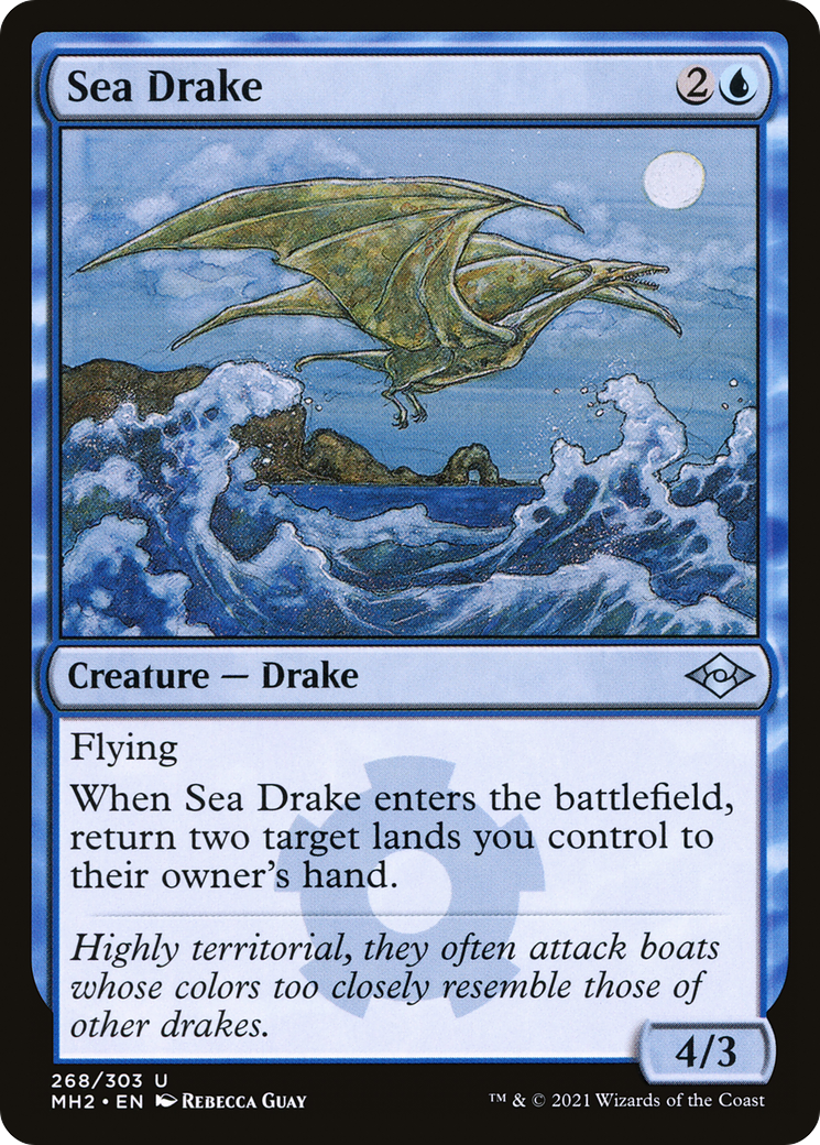 Sea Drake (MH2-268) - Modern Horizons 2 Etched Foil
