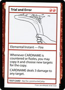 Trial and Error (2021 Edition) [Mystery Booster Playtest Cards]