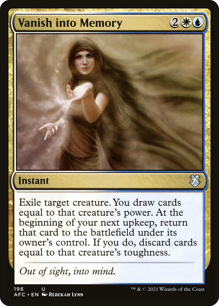 Vanish into Memory [Dungeons & Dragons: Adventures in the Forgotten Realms Commander]