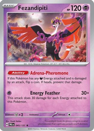 Fezandipiti 045  - Reverse Holofoil SV Prismatic Evolutions - Rare