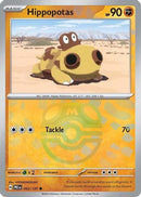 Hippopotas (Master Ball Pattern) 052  - Holofoil SV Prismatic Evolutions - Common