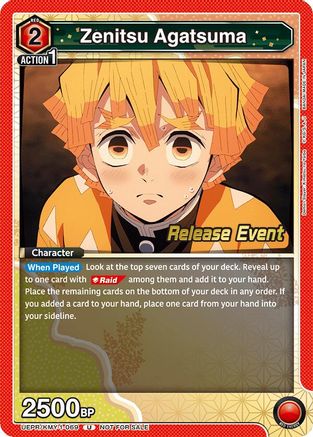 Zenitsu Agatsuma (069) (UEPR/KMY-1-069) - UE05BT Demon Slayer Kimetsu no Yaiba Release Event Cards