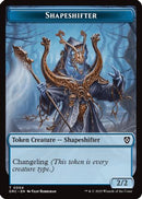 Shapeshifter // Zombie (0003) Double-Sided Token [Aetherdrift Tokens]