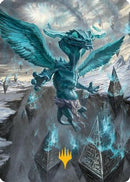 Ugin, Eye of the Storms Art Card (47/54) (Gold-Stamped Signature) [Tarkir: Dragonstorm Art Series]