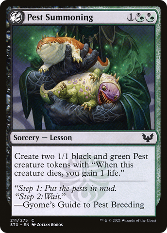 Pest Summoning [Strixhaven: School of Mages]