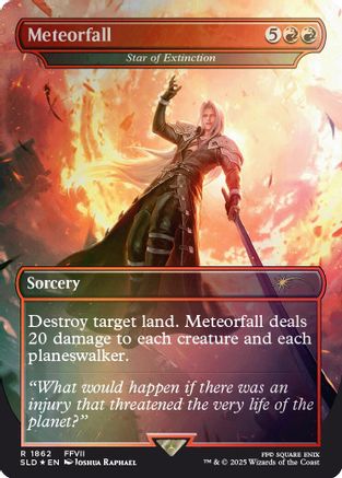 Meteorfall - Star of Extinction (Rainbow Foil) [Secret Lair Drop Series]