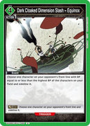 Dark Cloaked Dimension Slash ~ Equinox (UE08BT/BCV-1-066) - UE08BT Black Clover