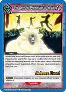 Who Gave You Permission to Yap Away? (UEPR/BLC-2-045) - UEX01BT BLEACH ThousandYear Blood War Vol2 Release Event Cards