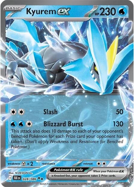 Kyurem ex (028/086) [Scarlet & Violet: Black Bolt]