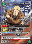 Reiner Braun (Armored Titan) (SR*) (UE10BT/AOT-1-061) - UE10BT Attack on Titan Foil