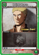 Reiner Braun (058) (UEPR/AOT-1-058) - UE10BT Attack on Titan Release Event Cards