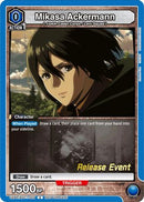 Mikasa Ackermann (023) (UEPR/AOT-1-023) - UE10BT Attack on Titan Release Event Cards