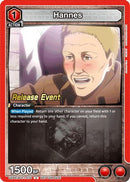 Hannes (UEPR/AOT-1-070) - UE10BT Attack on Titan Release Event Cards