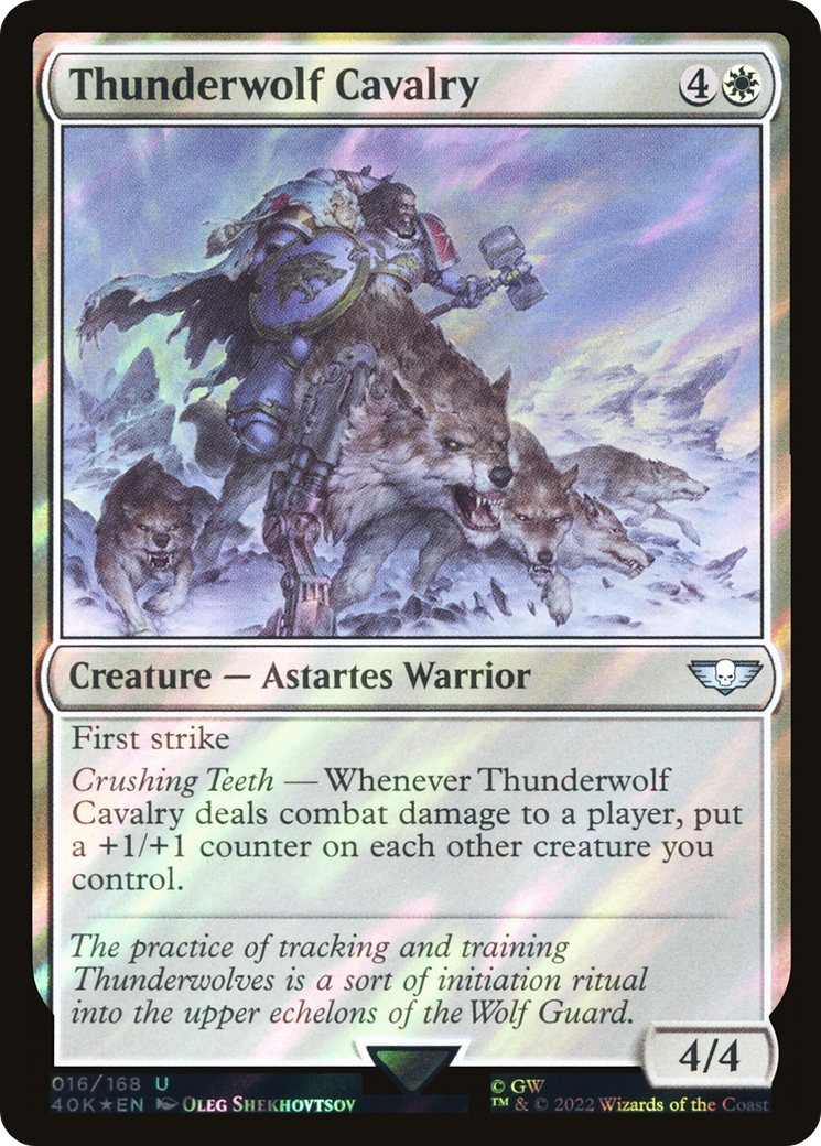 Thunderwolf Cavalry (Surge Foil) [Warhammer 40,000]