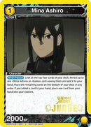Mina Ashiro (002) (Judge Pack) (UEPR/KJ8-1-002) - Union Arena Promotion Cards Foil