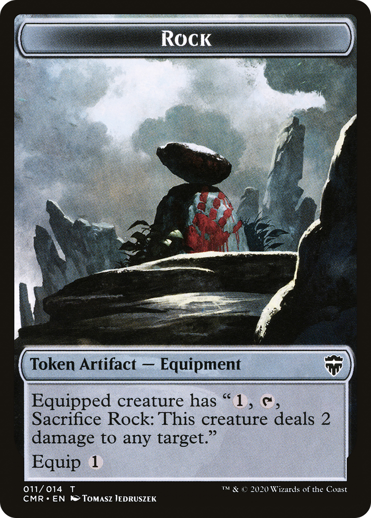 Rock Token (CMR-011) - Commander Legends Tokens Foil