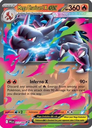 Mega Charizard X ex (013/094) [Mega Evolution: Phantasmal Flames]