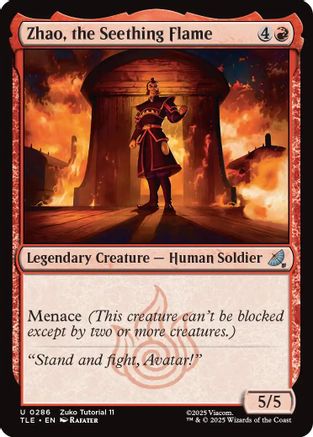 Zhao, the Seething Flame (0286) [Avatar: The Last Airbender: Eternal-Legal]