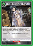 Just Do What I Say (UE14BT/NIK-1-099) - UE14BT GODDESS OF VICTORY NIKKE