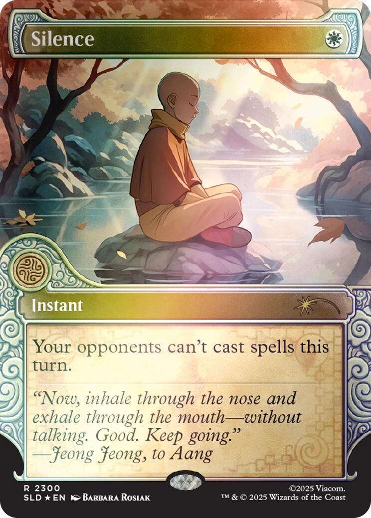 Silence (2300) (Rainbow Foil) [Secret Lair Drop Series]