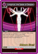 Longinus, the Spear of Despair (UEPR/EVA-1-065) - UE15BT Evangelion New Theatrical Edition Release Event Cards
