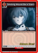 Smiling Would Be a Start (UEPR/EVA-1-100) - UE15BT Evangelion New Theatrical Edition Release Event Cards