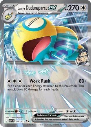 Larry's Dudunsparce ex (164/217) [Mega Evolution: Ascended Heroes]