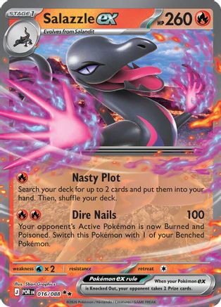 Salazzle ex (016/088) [Mega Evolution: Perfect Order]