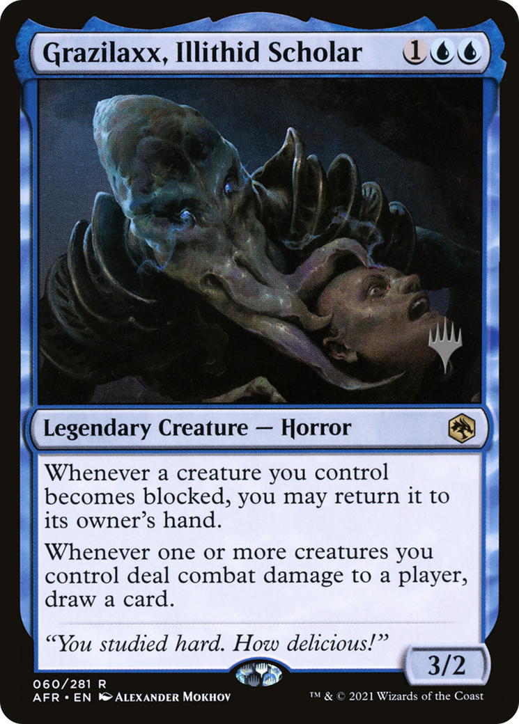Grazilaxx, Illithid Scholar (Promo Pack) [Dungeons & Dragons: Adventures in the Forgotten Realms Promos]