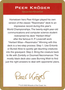 Peer Kroger Bio [World Championship Decks 2003]