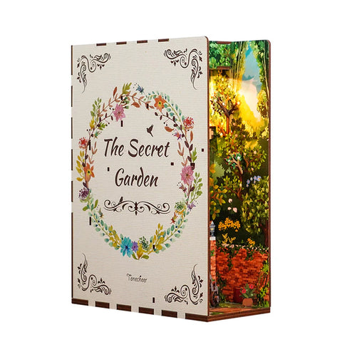 3D Wooden Puzzle: Mini Book Nook: Secret Garden